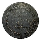 1937-1942 Missouri Sales Tax Receipt Token  1 Mill  Us Tax mo-s8  checkered Map 