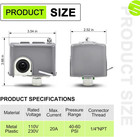 Water Pressure Switch 40-60 Psi  Well Pump Control Air-pump Switch With 1 4  Fem