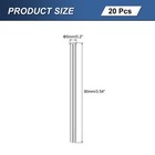 20pcs M5x90mm 304 Stainless Steel Dowel Pin  Cylindrical Shelf Support Peg Pin