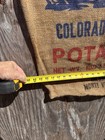 Vtg Colorado  Brand Potato Sac Burlap Bag Bison Buffalo Thanksgiving 2025 Sale    