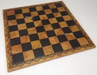 Large 18  Italfama Faux Pressed Leather Chess Board With 2  Squares World Map