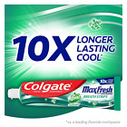 Max Fresh Whitening Toothpaste With Mini Strips  clean Mint  - Fights Cavities  