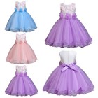 Children Kids Flower Girls Tutu Dress Bridesmaid Party Princess Wedding Gown