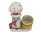 Jasco Christmas Luvkins 1978 Porcelain Candle Holder Mrs Claus Granny At Work