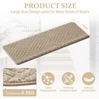 Bullnose Carpet Stair Treads 15 Pack Non-slip Indoor Stair Mats For Wooden St   