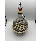 Rare Vintage Hand-painted Original The Cheese Bottle Checkerboard Floral Unique