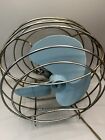 Rare Westinghouse Electric Remington Radcliffe Table Fan C1950 Blue