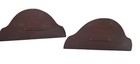 Pair 2 Syracuse Syroco Wood Wall Sconce Shelf Dark Hand Carved Look Florentine  