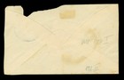Afghanistan 1921 Royal Star small Type  10pa Rose Scott   217 Used On Cover Back