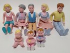 Lot Of 30 Fisher Price Loving Family Figures Dolls Furniture   Food Accessories 