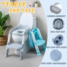 Potty Training Toilet Chair Seat With Step Stool Ladder For Kids And Toddler Boy