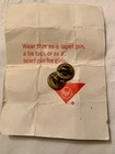 Amf Amflite Magic Line 3 Dot Lapel Pins On Promotional Card Classic Bowling Ball