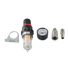 Air Compressor Filter Air Pressure Regulator Water Separator Trap Complete Kit