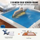Screen Printing Kit Silk Screen Printing Frame 16x20in 110 Count Mesh 6pcs
