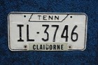 Claiborne Tennessee License Plate