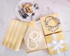 Bulk Cardboard Kraft Paper Jewelry Gift Boxes Cotton Filled Gold - For Shipping