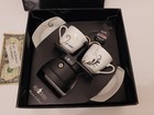 100ml Dual Spout Moka Pot W Cup Saucer Set -- Stainless Steel Stovetop Espresso