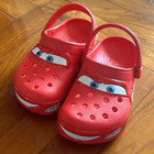 Kid   s Light-up Lightning Mcqueen Crocs Boys Girls Shoes Clog Disney C8-j3 Size  