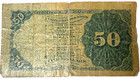 1874-1876  50 Cents 5th General Issue Dexter Fractional Currency Well Circ   