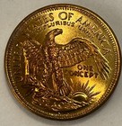 2000 Statue Of Liberty 13-ray Concept Dollar Gallery Mint Ron Landis Brass 27mm
