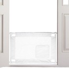 Jzh7-pet Life Porta-gate Travel Collapsible   Adjustable Dog Gate  White