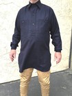 Us Army M1883 Blue Wool Shirt Size 44