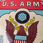 Vintage Us Army Porcelain Sign - American Shield Advertising Man Cave