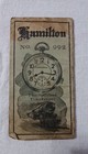 1926-1928 Hamilton Watch Railroad Pocket  Time Book Rough But Complete