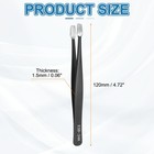 4 72  Long Esd-34a Anti-static Metal Round Edge Pointed Tip Tweezers 
