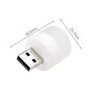 2pc Usb Portable Led Mini Nights Light Small Round Lamp Computer Mobile Power Us