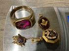 10k   14k Solid Gold Masonic Lot Not Scrap 18 75 Grams