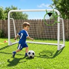 Slsy Heavy-duty Folding Soccer Training Net Goal 50mm Steel Frame For Kids teens