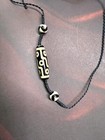 Tibetan 9-eye Dzi Bead Necklace Nine Eyed Amulet Pendant Handmade Talisman