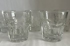 Libby Dura Tuff Clear Double Old Fashioned lowball Drinking Glasses Set Of 6
