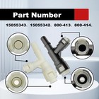 2pcs Car Heater Inlet Hose Fitting 15055343 Heater Inlet Hose Connector Tee Comp