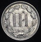 1881 Three 3 Cent Nickel 3c Bu Unc   Nice Old Us Type Coin   See Pics video