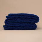 Merino Wool Blanket     Navy     Handcrafted  Natural  And Extra Warm