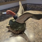 Jim Beam Decanter Ducks Unlimited 1986 Redhead Duck Vintage Whiskey Decanter Emp