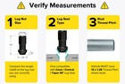  20  12x1 25 Black 45mm Extended Lug Nuts  1 8   Tuner Racing Cone Seat Open End