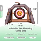 Gr8fun Giant Inflatable Axe Throwing Game 11 3ft Outdoor Carnival Target W blowe