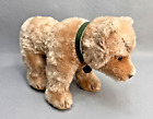 Vintage Steiff  4 Leg Straw-stuffed Mohair Bear All Fours Press Voice Collar Toy