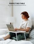 Zeaptac Laptop Bed Desk  Foldable Lap Table  Portable Study Table  Laptop Stand