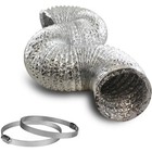 6-inch Dryer Vent Hose 10 Ft Flexible Duct With 2 Clamps For Hvac Ventilation