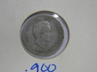 1911 Colombia 10 Centavos  900 Silver Coin