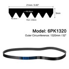 6pk1320 V-ribbed Belt 6 Ribs 1320mm Length X 21mm Width Micro V Serpentine Belt