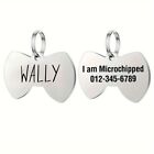 Bow Tie Tag Custom Engraved Personalized Pet Tag Id Dog Cat Name Tags