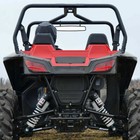 Utv Rear View Center Mirror W light 1 75  - 2  Clamp For Polaris Rzr Xp 1000 Us