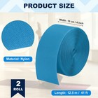 2 Roll 41 Ft X 4 Inch Gymnastics Mat Hook Fastener  Blue