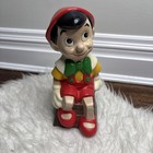 Vintage Evans 1945 Disney Pinocchio   Pluto Ceramic Shelf Figurines Lot Of 2 