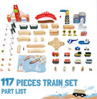 117pcs Wooden Train Tracks Lot Railway Pieces Set Play For Thomas The Train Brio